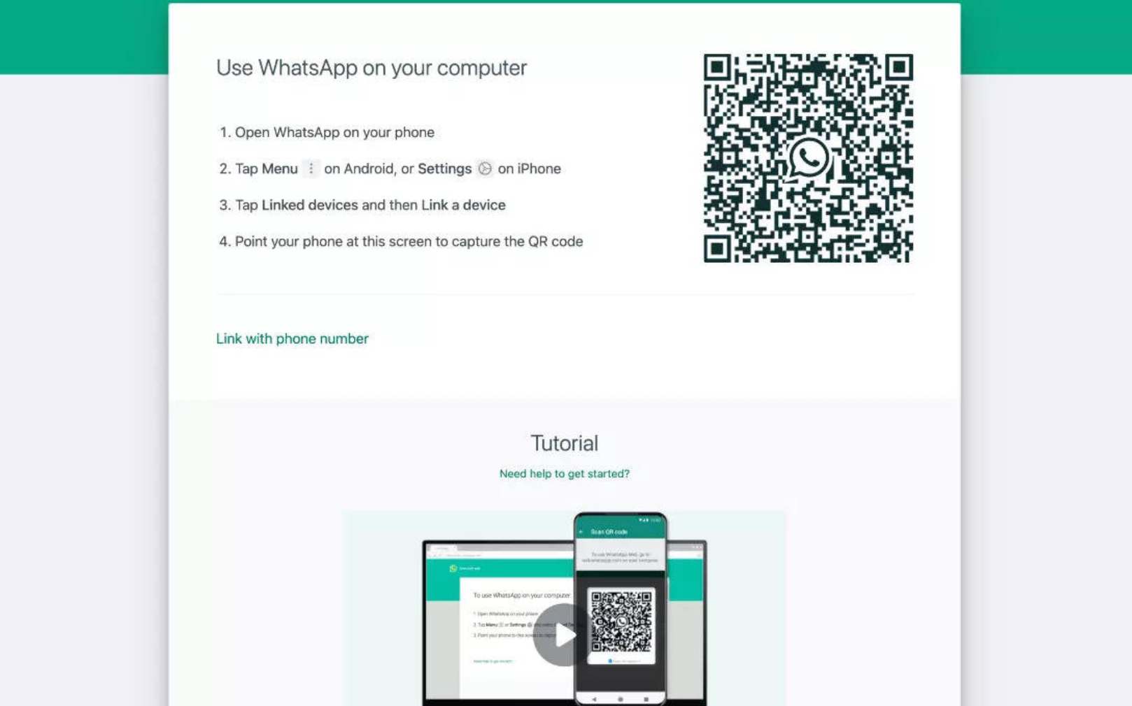 Connect web whatsapp